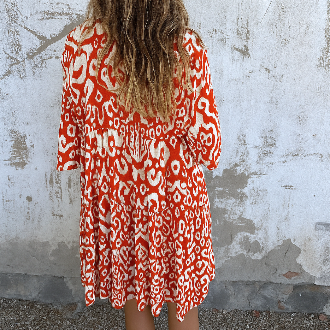 Lianne™ | Elegante Midi-jurk Met V-Hals