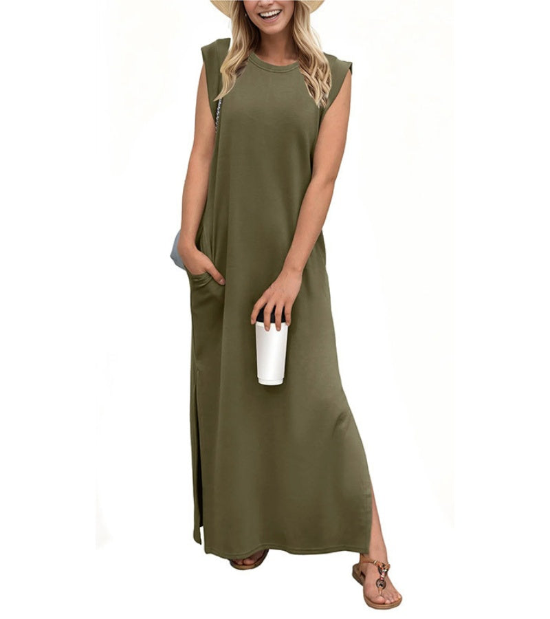 Roos™ | Luchtige Maxi Jurk Met Zijsplit