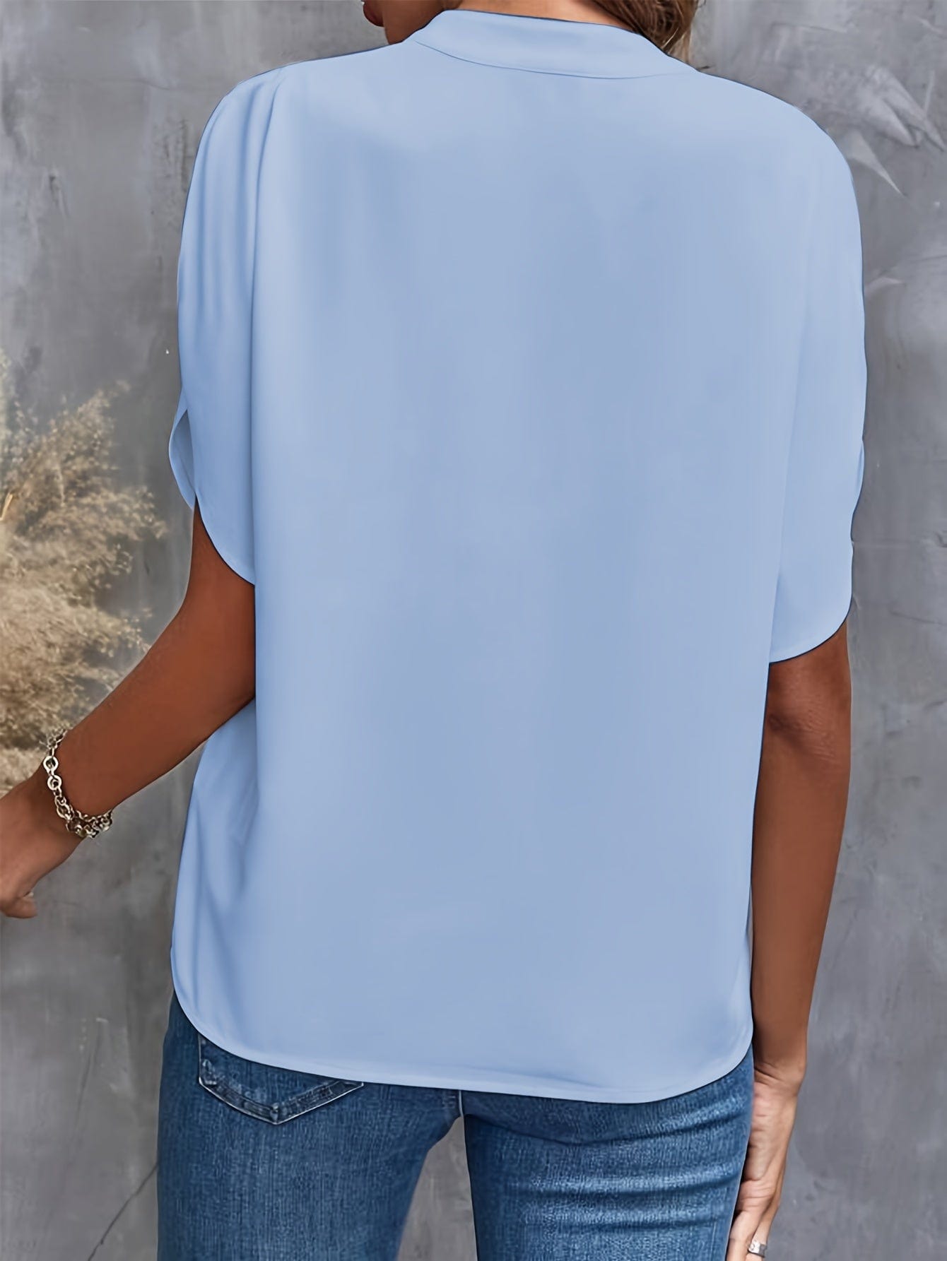 Amira™|Gedrapeerde blouse