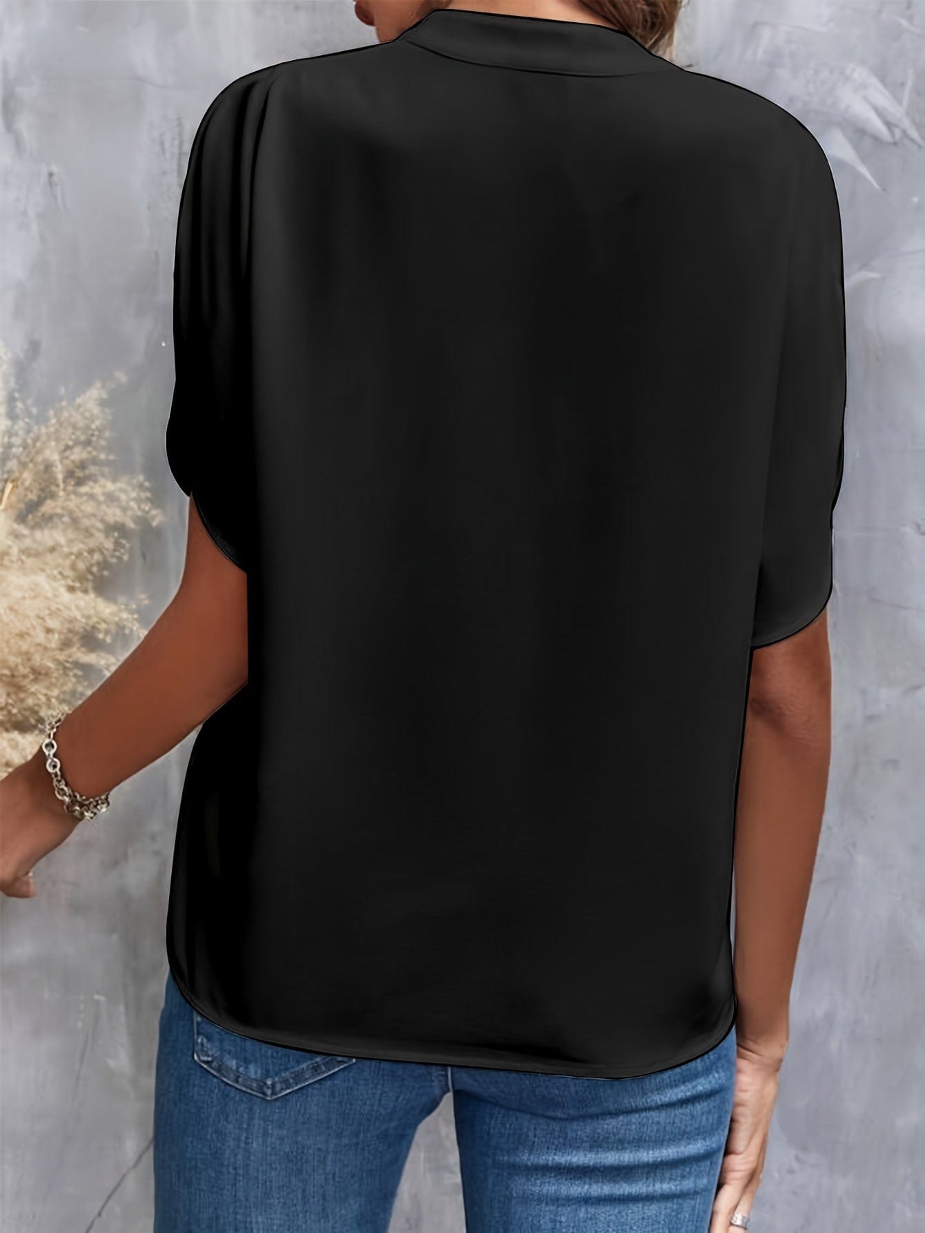 Amira™|Gedrapeerde blouse