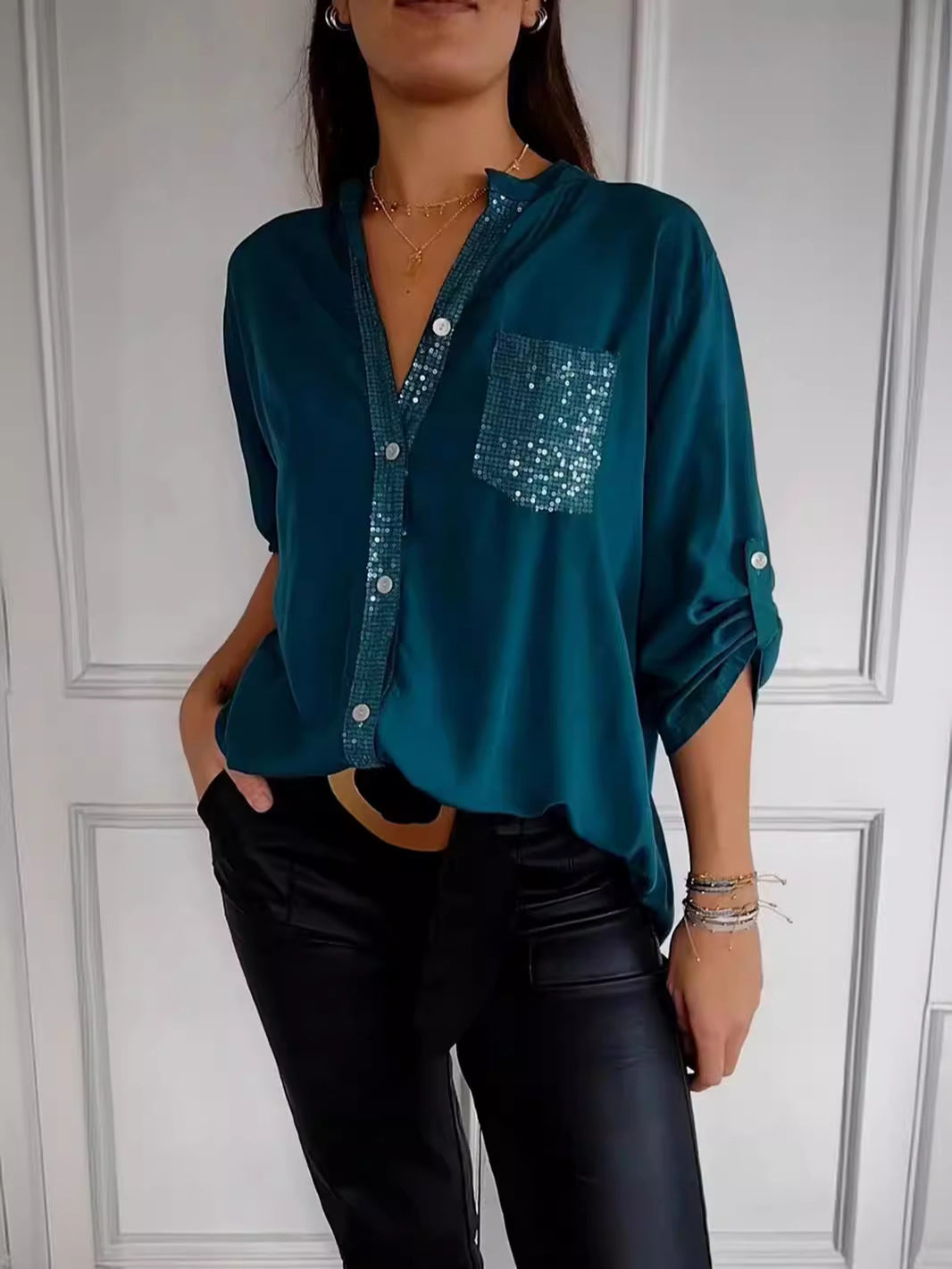 Liva™|Casual Glamoureuze Top