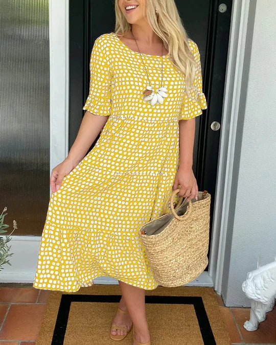 Liesbeth™ | Relaxed Tiered Midi Jurk