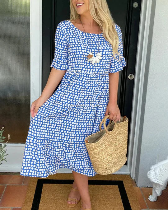 Liesbeth™ | Relaxed Tiered Midi Jurk