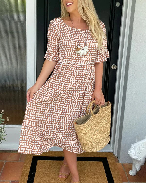 Liesbeth™ | Relaxed Tiered Midi Jurk