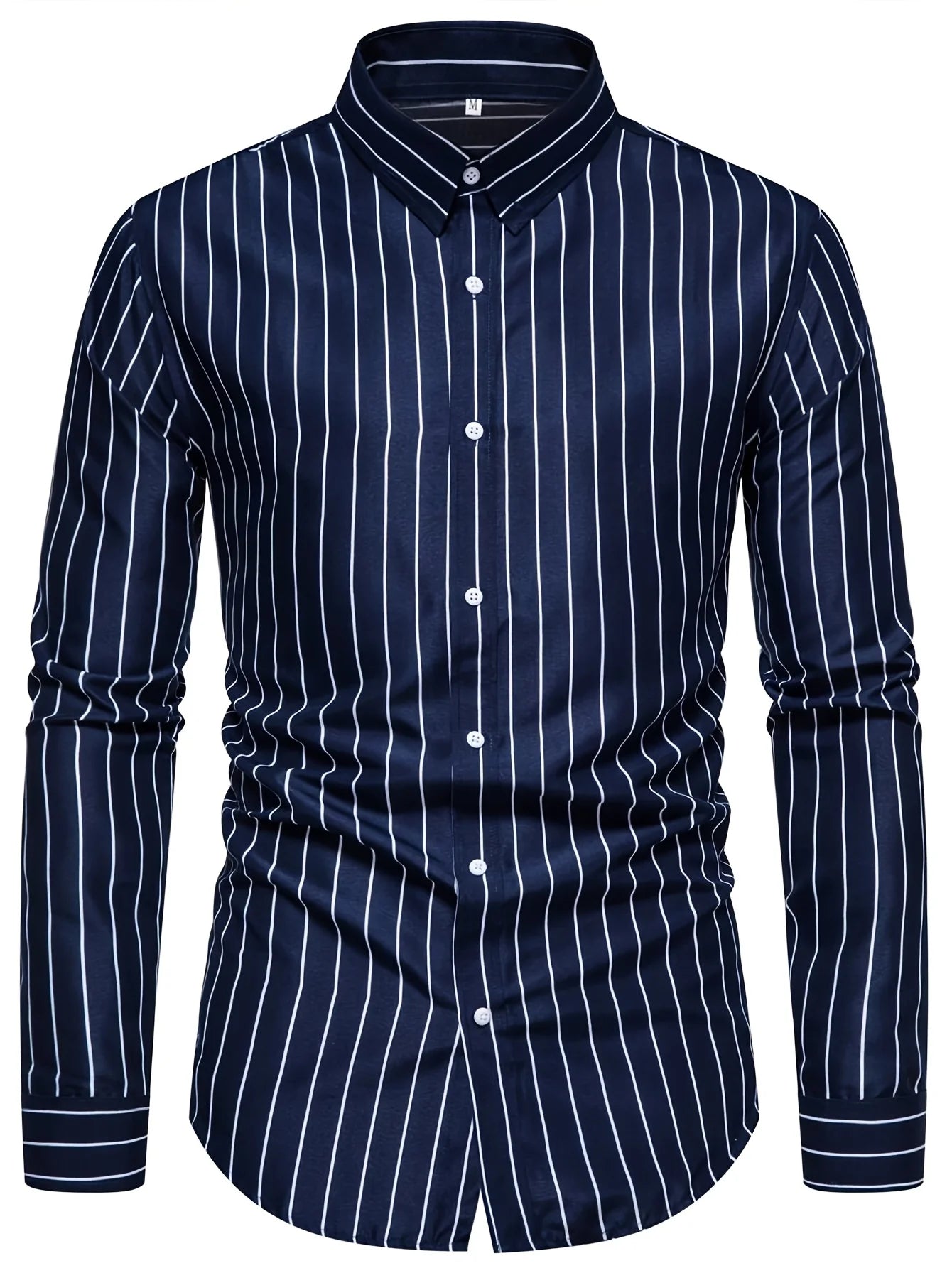 Bas™ | Gestreept Smart-Casual Overhemd