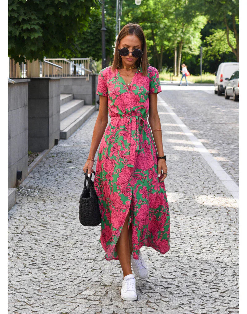 Saskia™ | Elegante V-hals Jurk
