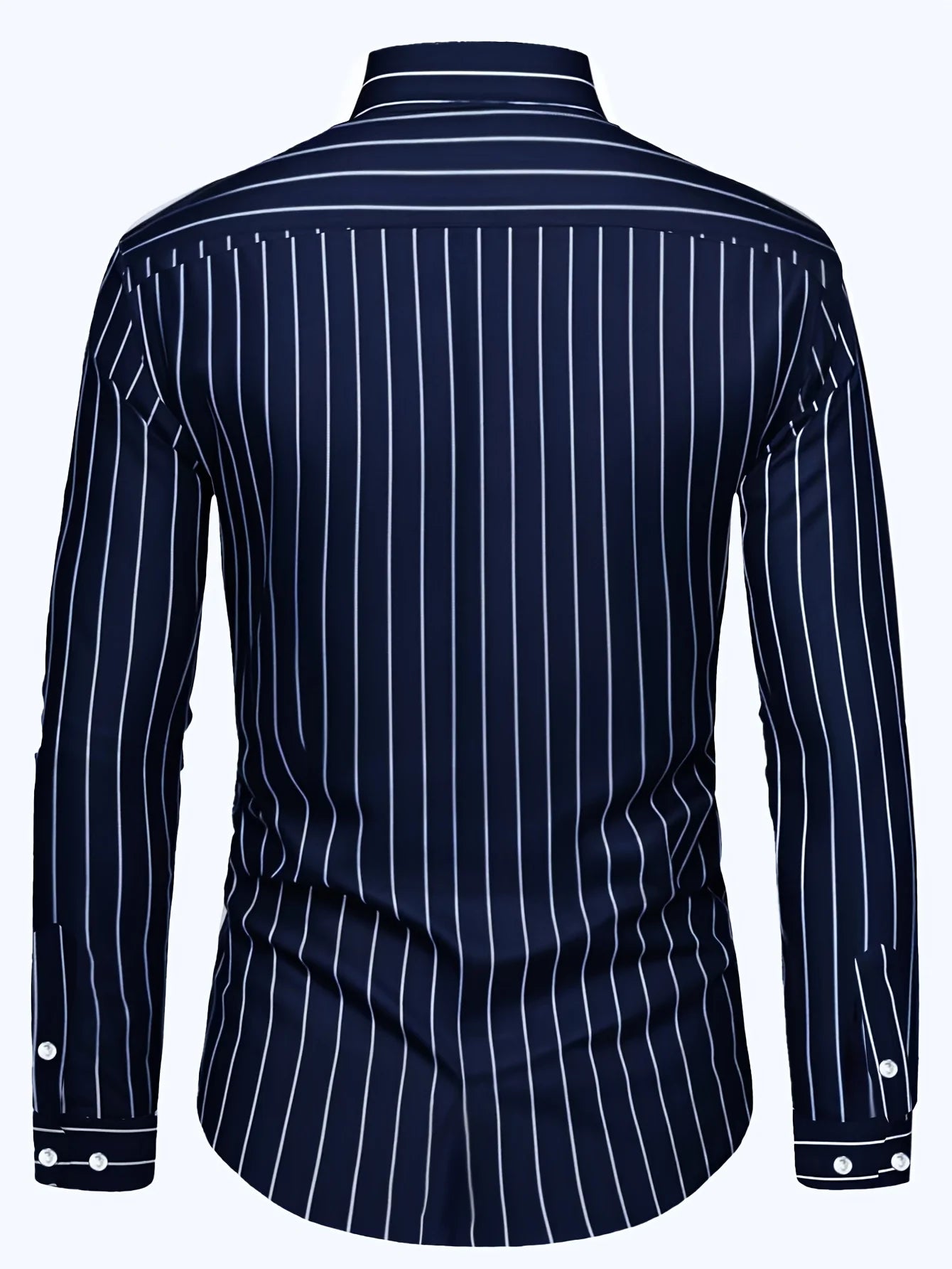 Bas™ | Gestreept Smart-Casual Overhemd