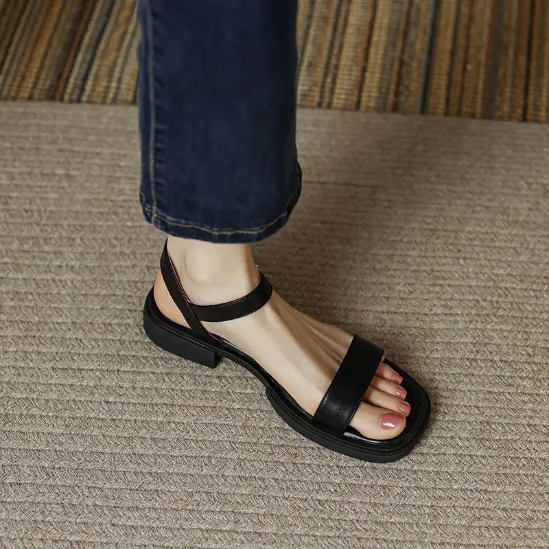Mariska™ | Juneya Leren Sandalen