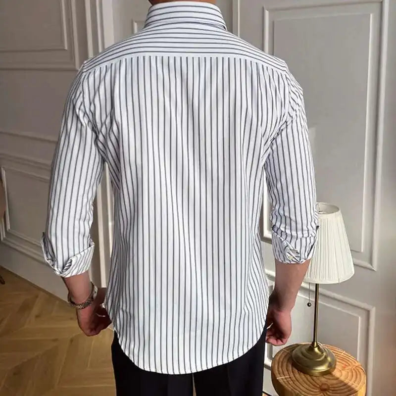 Thomas™ | Retro Gestreept Overhemd