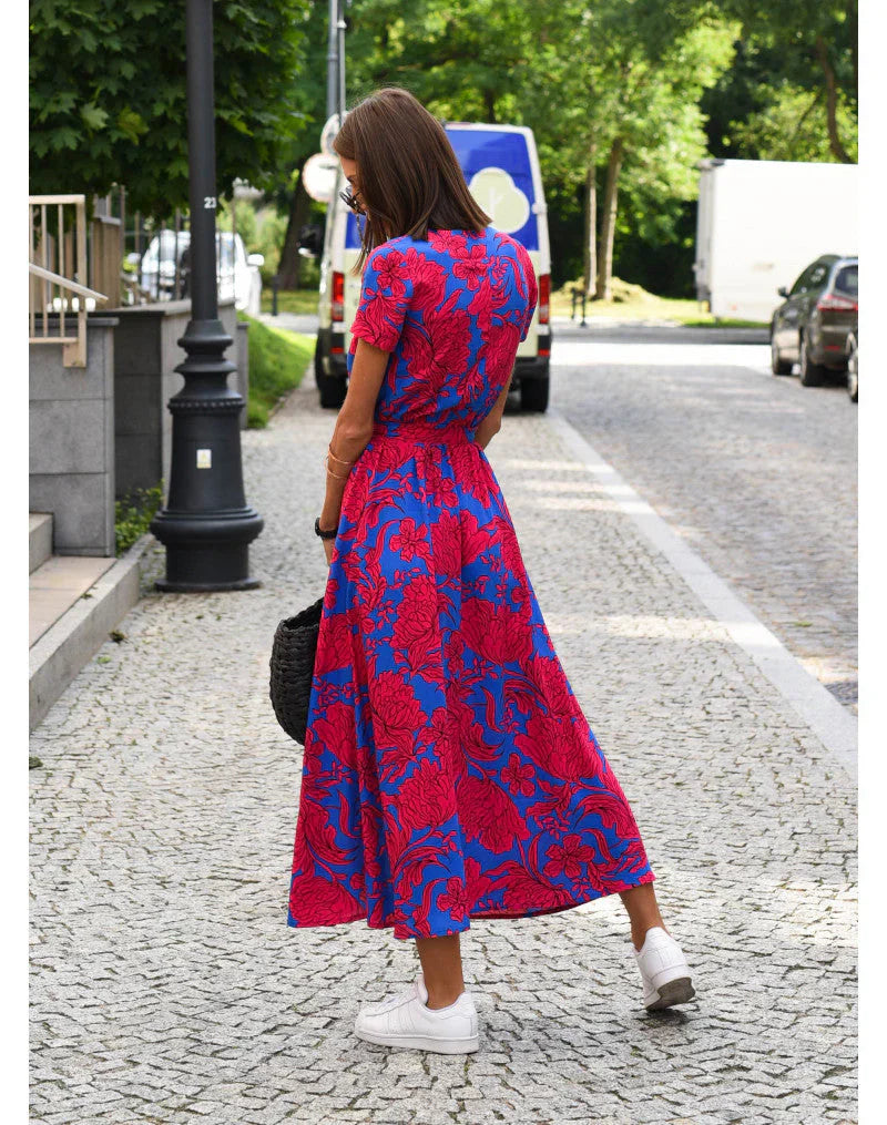 Saskia™ | Elegante V-hals Jurk