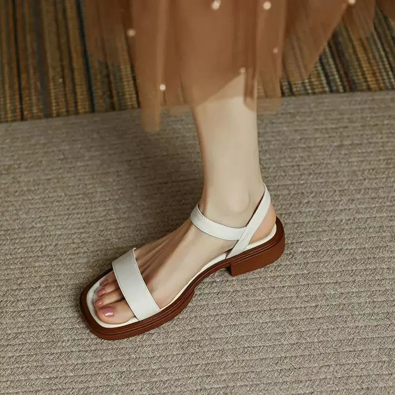 Mariska™ | Juneya Leren Sandalen