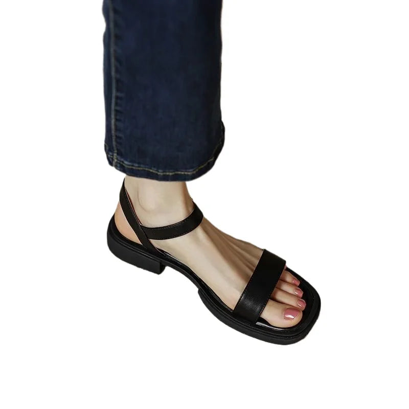 Mariska™ | Juneya Leren Sandalen