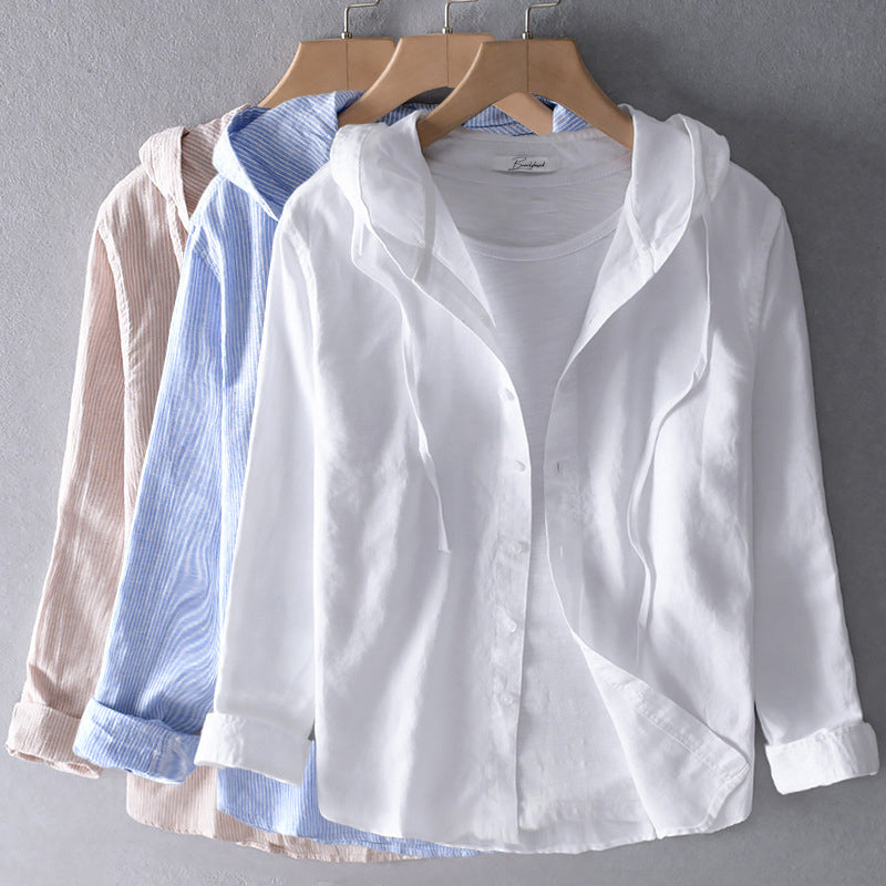 Marit™|Lichtgewicht Blouse met Capuchon