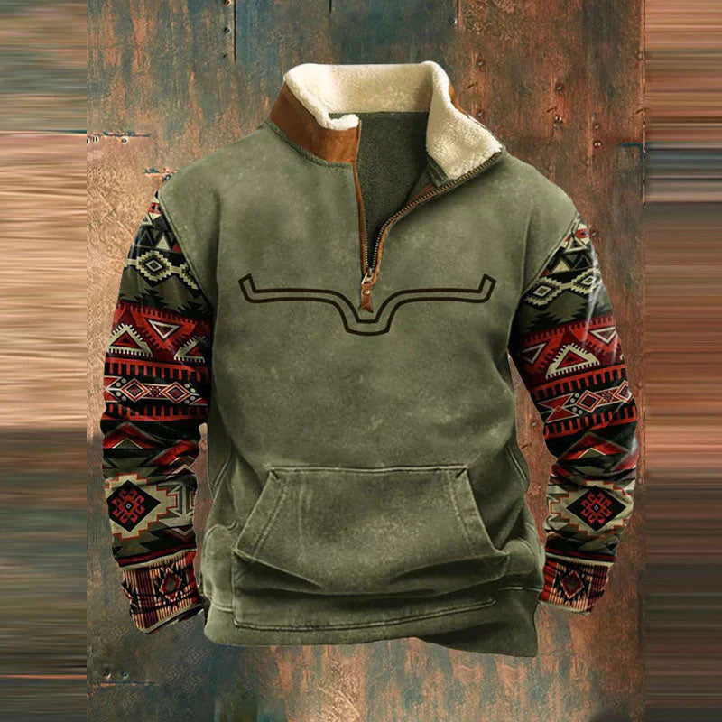 SVEN™ | Vintage trui met Rits