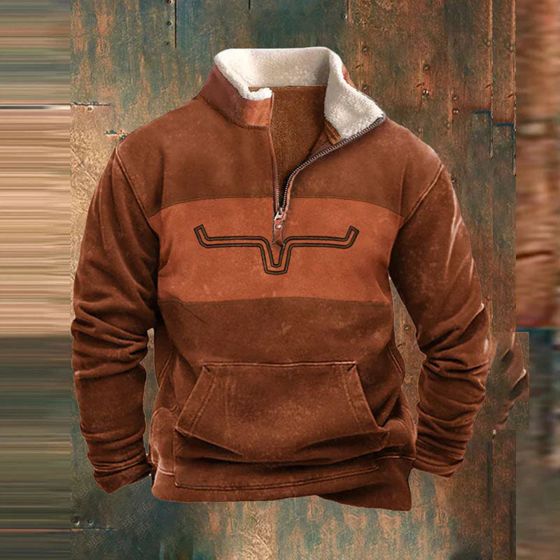 SVEN™ | Vintage trui met Rits
