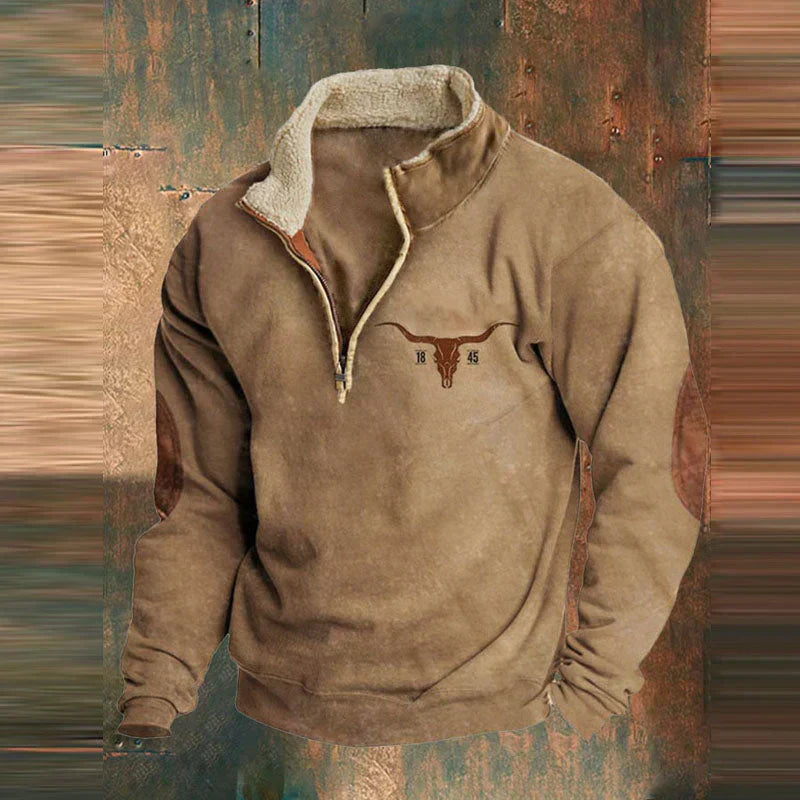 SVEN™ | Vintage trui met Rits