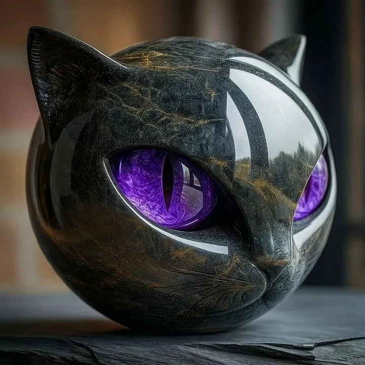 Nynke™ | Mystieke Kattenkop Sculptuur