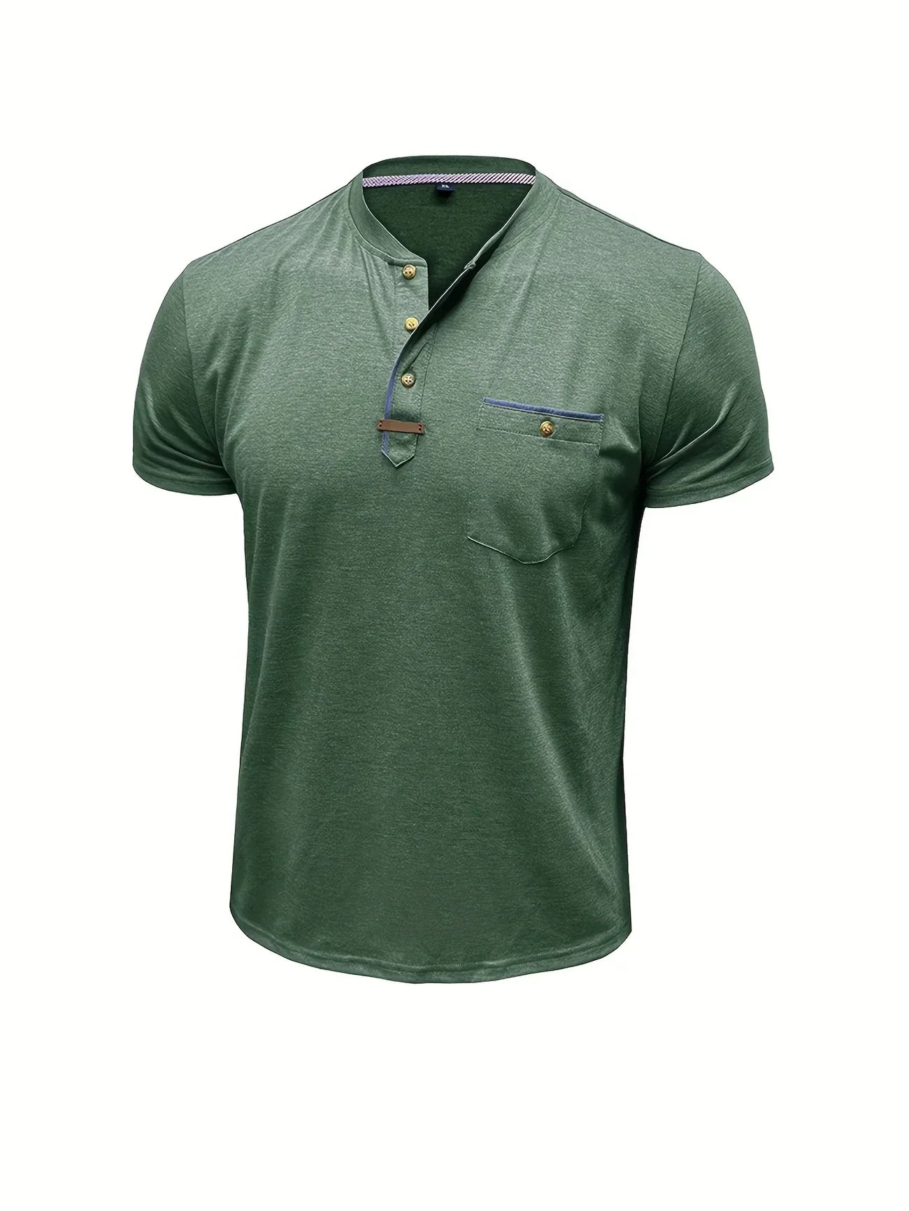 Roel™ | Elegant Ronde Hals T-shirt Met Zak