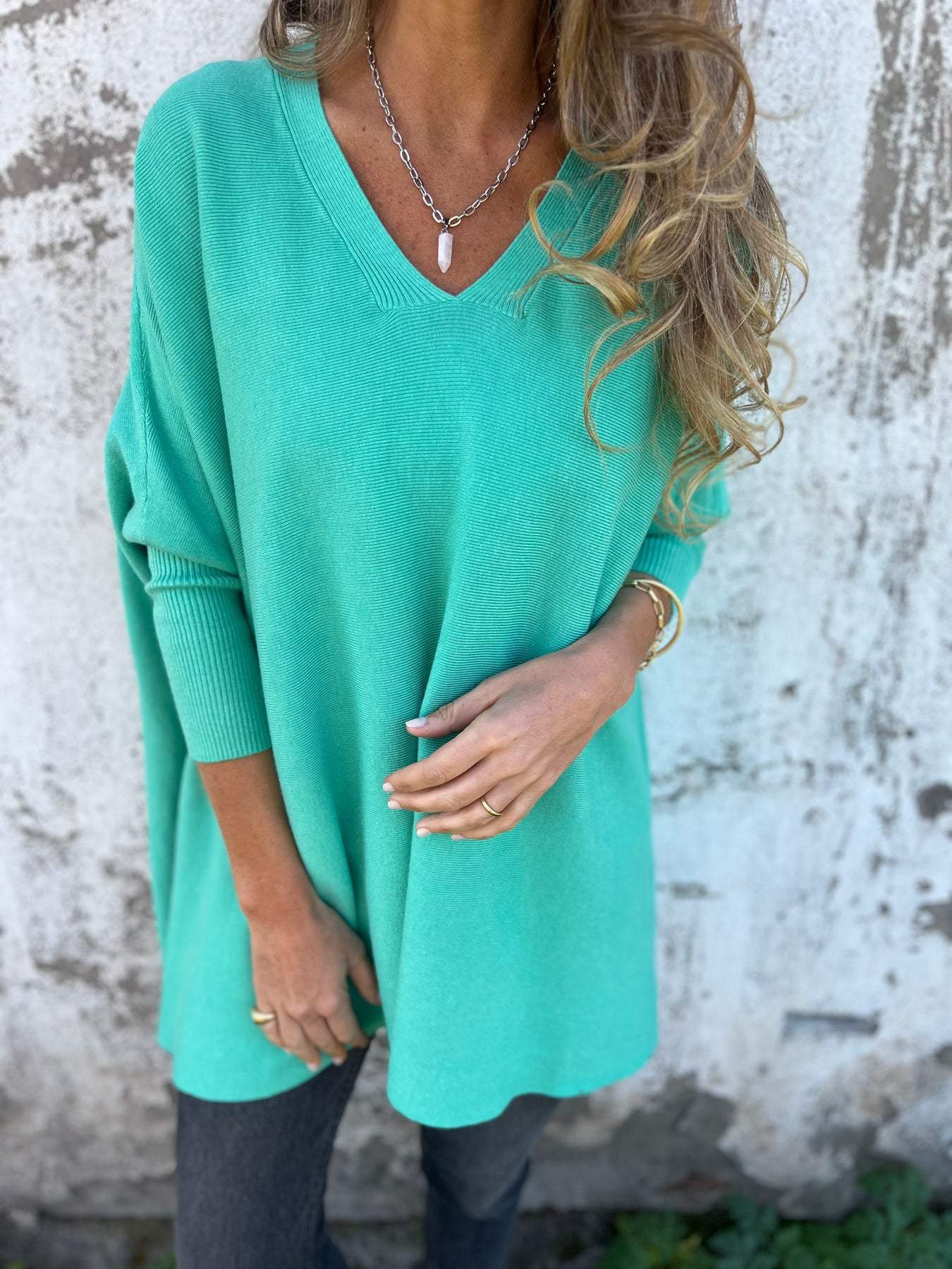 Elisabeth™|Trui met Oversized V-hals