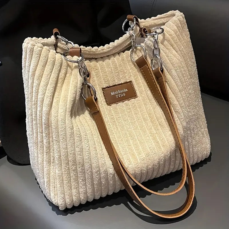 Pleun™ |Stijlvolle Corduroy draagtas