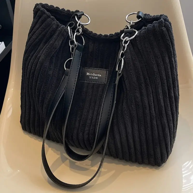 Pleun™ |Stijlvolle Corduroy draagtas