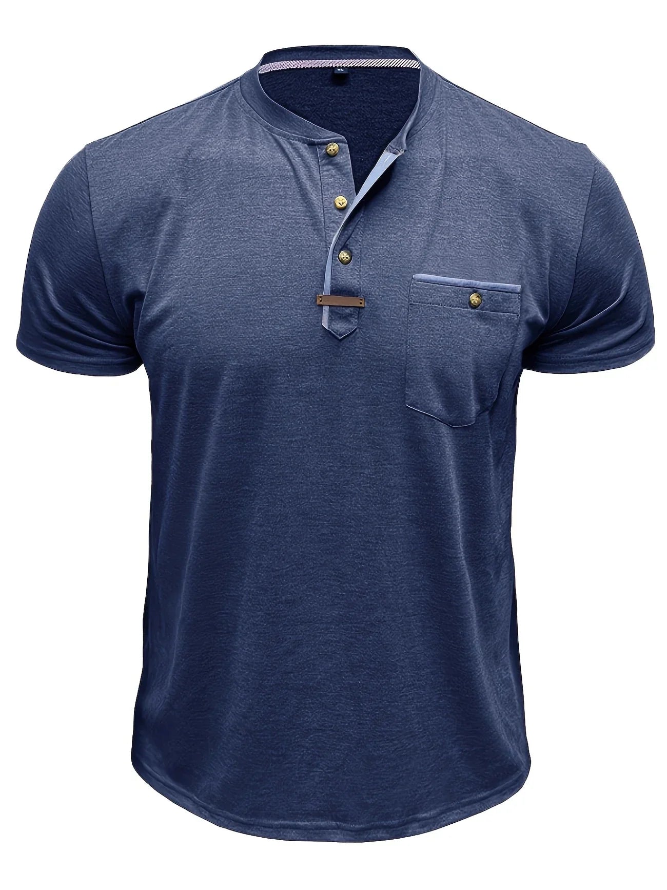 Roel™ | Elegant Ronde Hals T-shirt Met Zak
