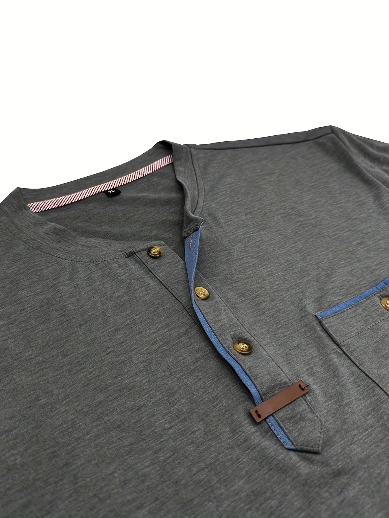 Roel™ | Elegant Ronde Hals T-shirt Met Zak