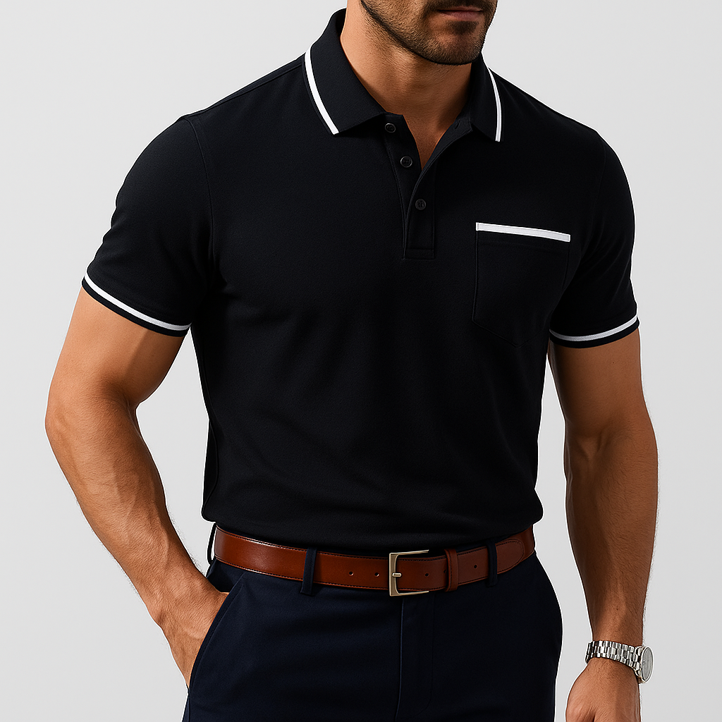 Jasper™ | Slim-Fit Polo Met Korte Mouwen