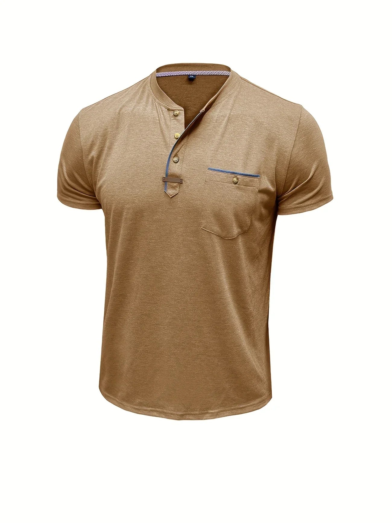 Roel™ | Elegant Ronde Hals T-shirt Met Zak