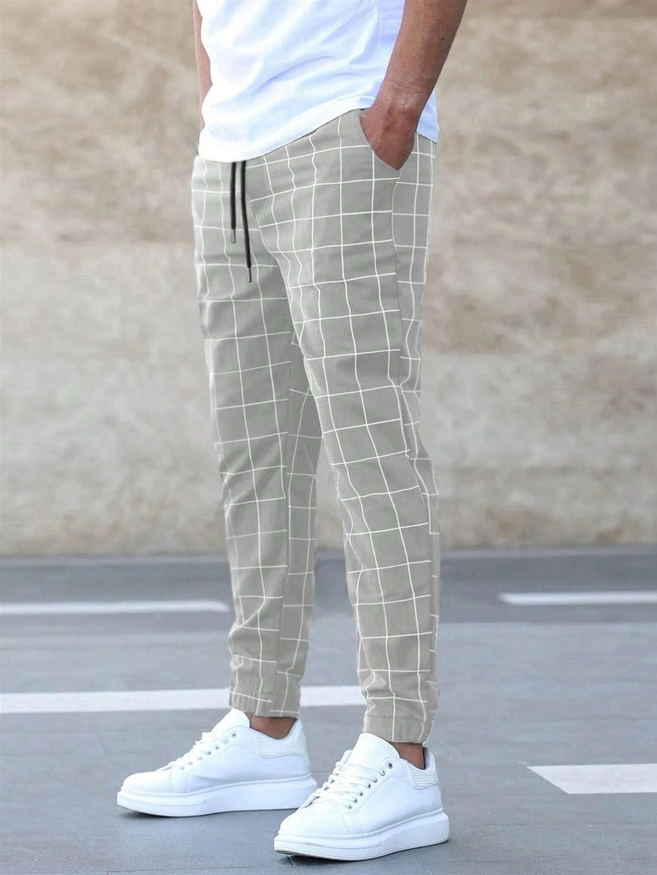 Jasper™ | Geruite Jogger Broek