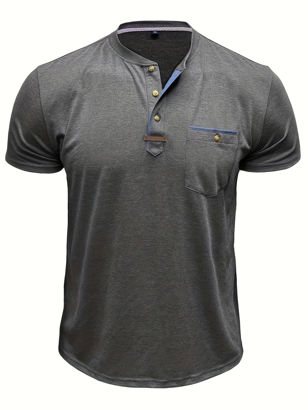 Roel™ | Elegant Ronde Hals T-shirt Met Zak