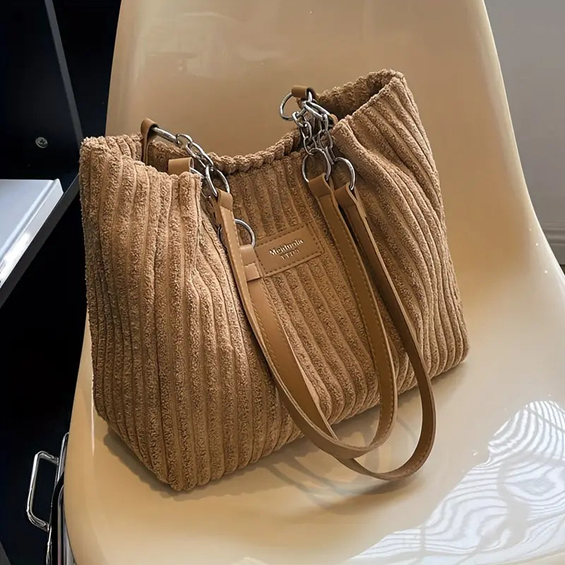 Pleun™ |Stijlvolle Corduroy draagtas