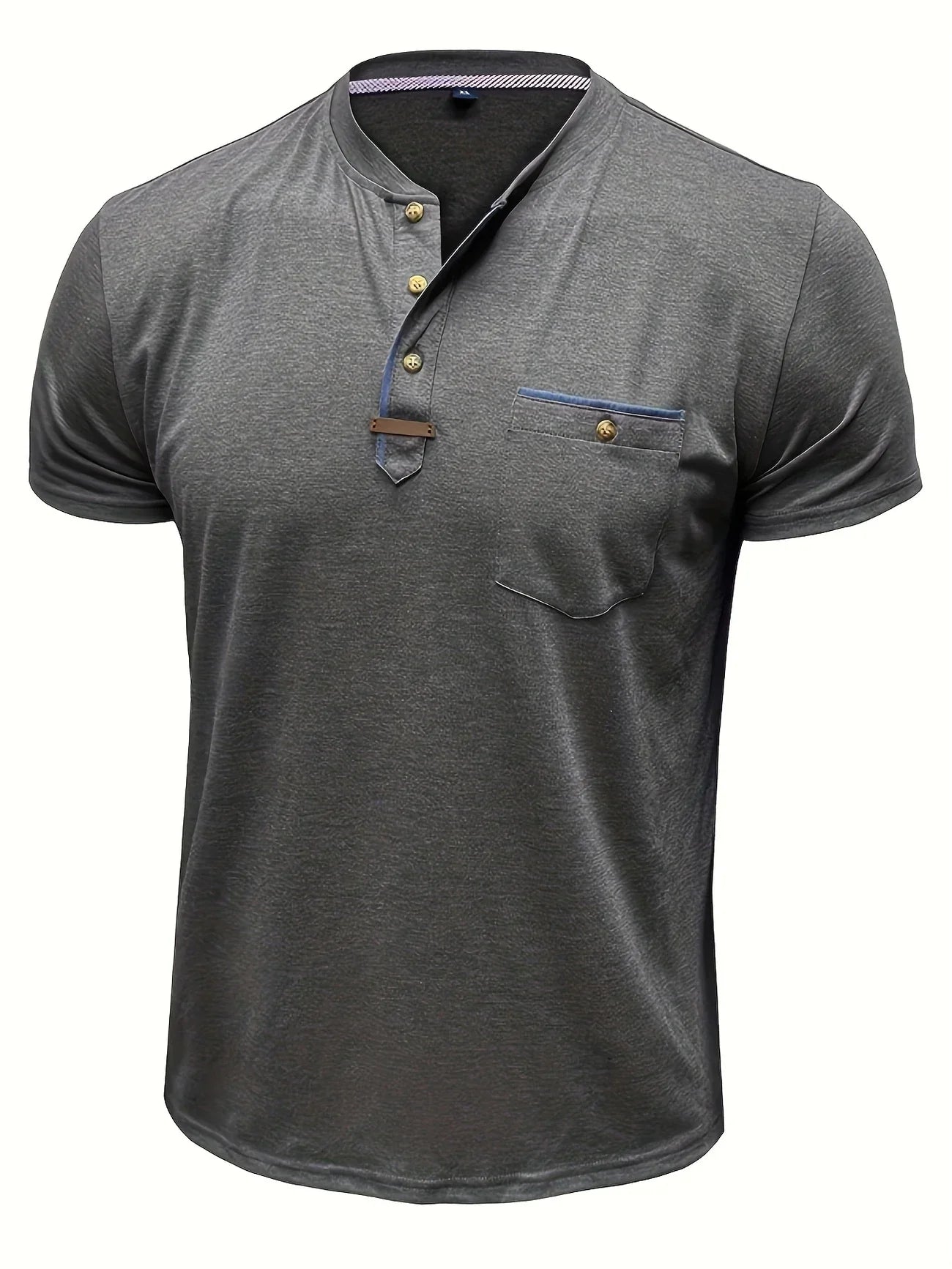 Roel™ | Elegant Ronde Hals T-shirt Met Zak