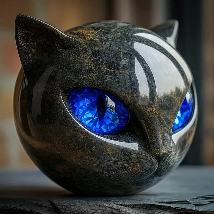 Nynke™ | Mystieke Kattenkop Sculptuur