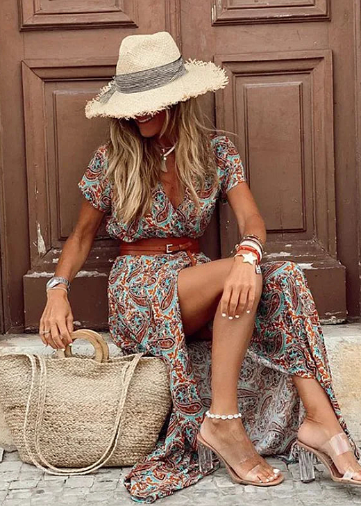 Sybella™ | Luchtige Boho Maxi Jurk