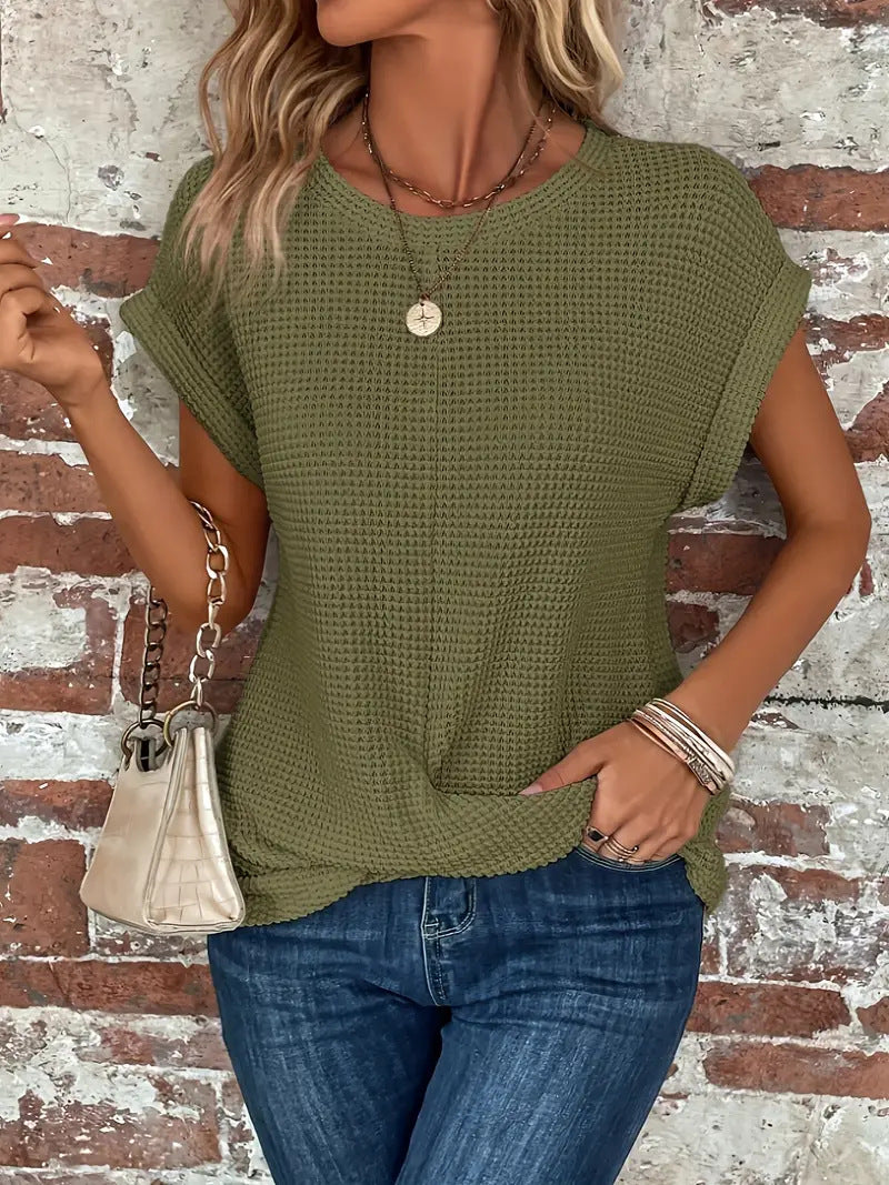 Fleur™|Modieus T-shirt met Ronde Hals