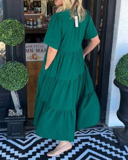 Minda™ | Elegante Coastale Maxi Jurk 