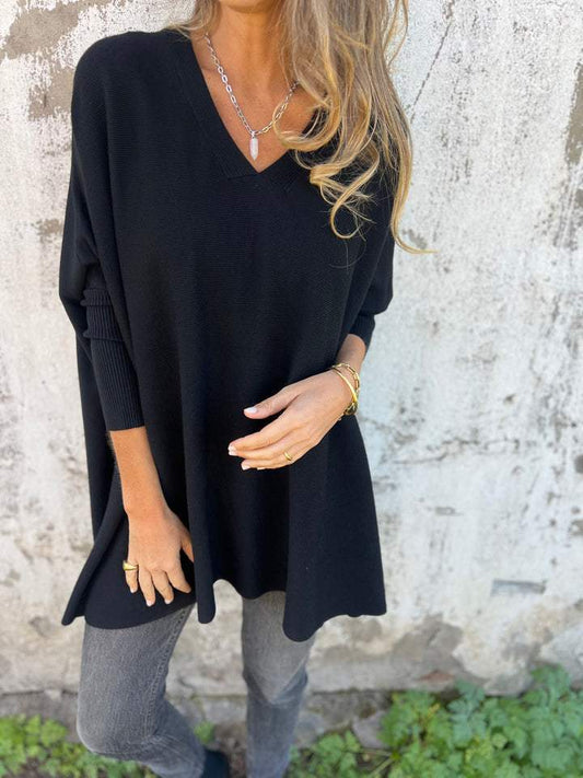 Elisabeth™|Trui met Oversized V-hals