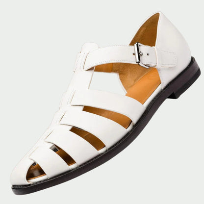Wouter™ | Leren Gladiatorsandalen  