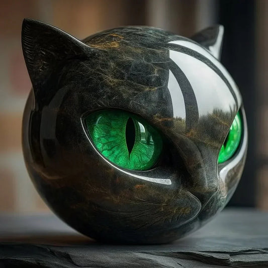 Nynke™ | Mystieke Kattenkop Sculptuur