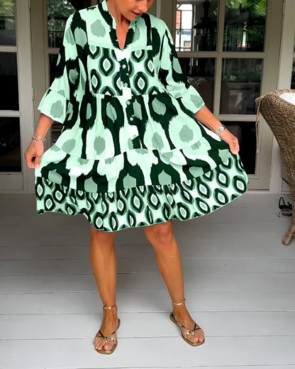 Anouk™ | Midi Jurk Met Knopen