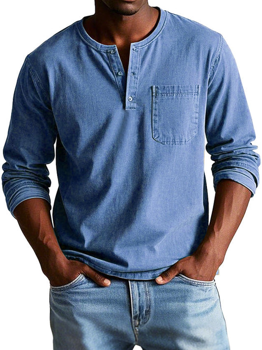 Richard™ |Vintage Shirt met Lange Mouwen