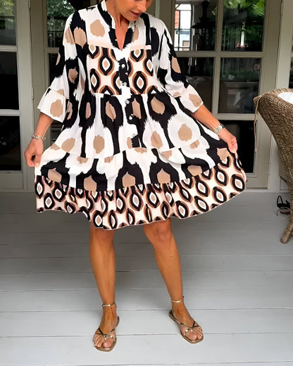 Anouk™ | Midi Jurk Met Knopen
