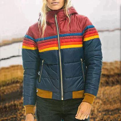 Radgert™|Retro parka met bontcapuchon