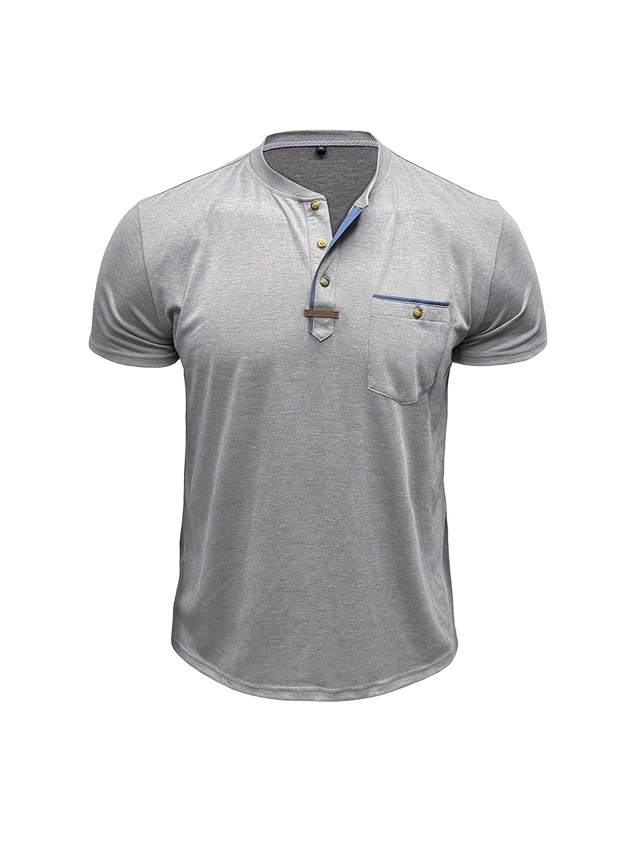 Roel™ | Elegant Ronde Hals T-shirt Met Zak 