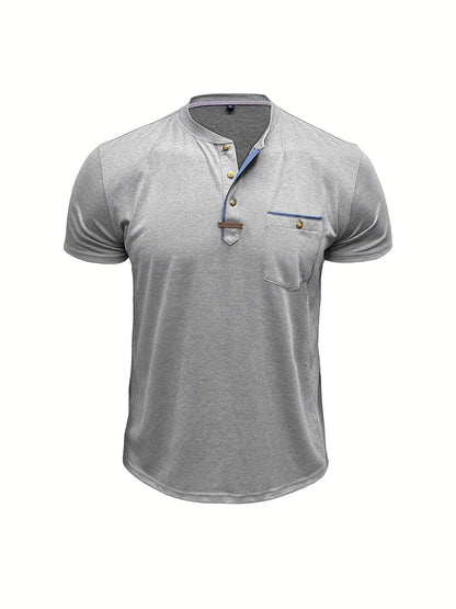 Roel™ | Elegant Ronde Hals T-shirt Met Zak 