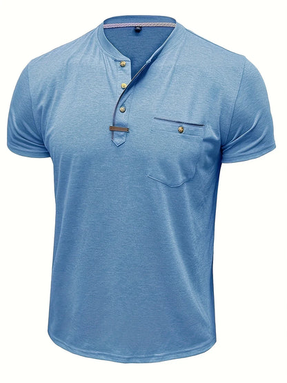 Roel™ | Elegant Ronde Hals T-shirt Met Zak 