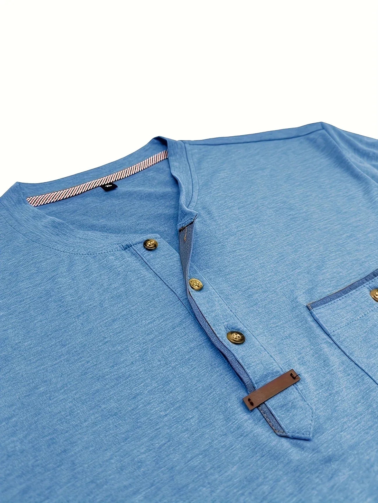 Roel™ | Elegant Ronde Hals T-shirt Met Zak 