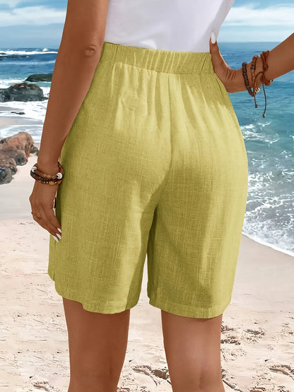 Noa™ | Comfortabele Shorts Met Knopaccent