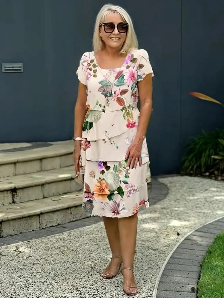 Anouk™|Elegante Maxi-jurk met bloemen